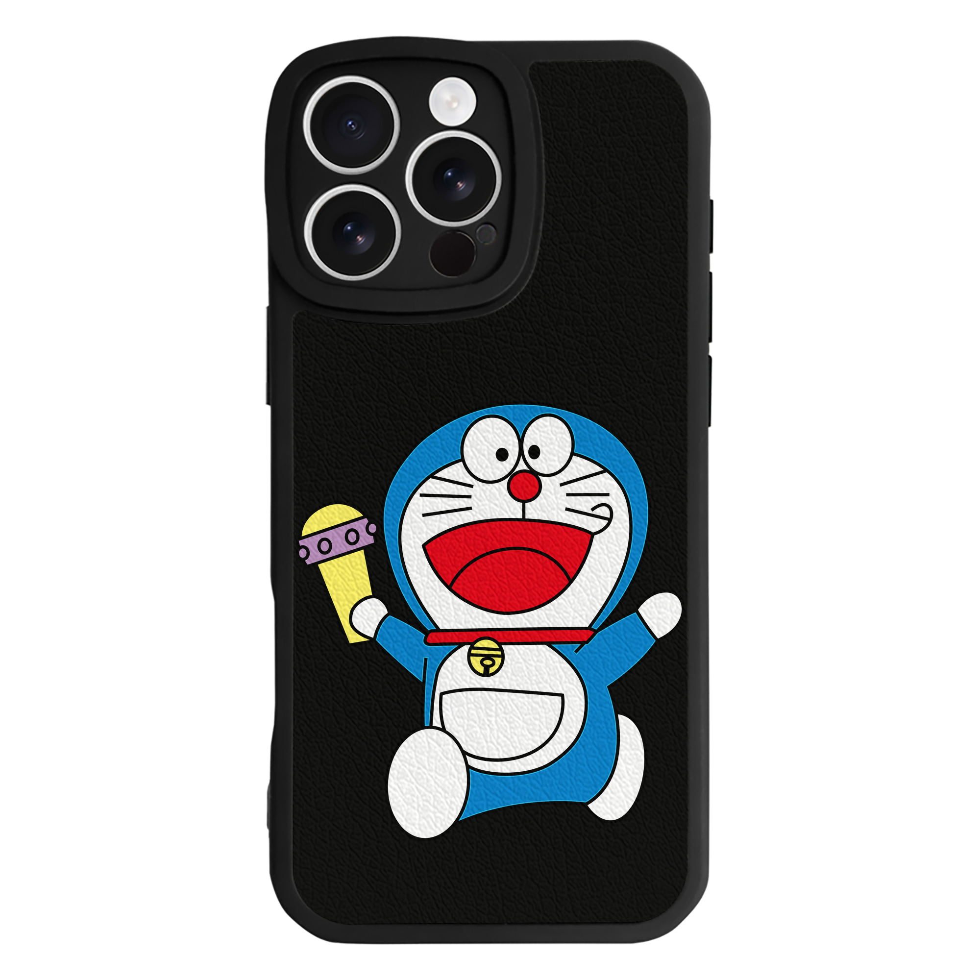 （画像用） ドラえもん Doraemon 【iPhone 16シリーズ対応】シリコンスマホケース（レザー調） 材質：シリコン